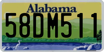 AL license plate 58DM511
