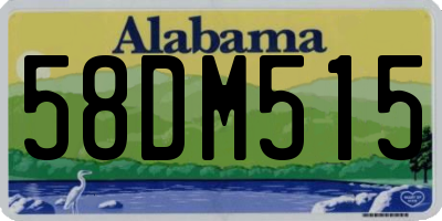 AL license plate 58DM515
