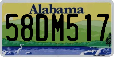 AL license plate 58DM517