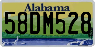 AL license plate 58DM528