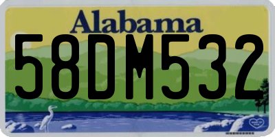 AL license plate 58DM532