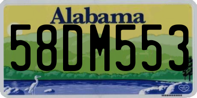 AL license plate 58DM553