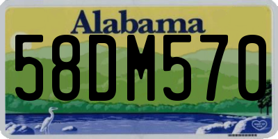 AL license plate 58DM570