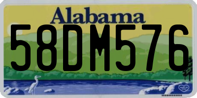 AL license plate 58DM576