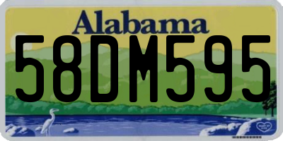 AL license plate 58DM595