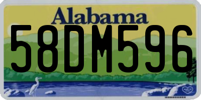 AL license plate 58DM596