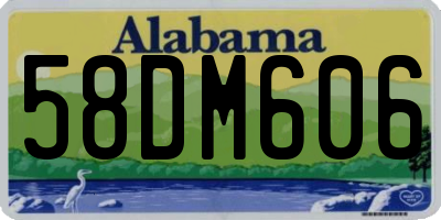 AL license plate 58DM606