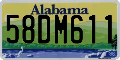 AL license plate 58DM611