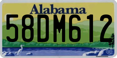 AL license plate 58DM612