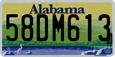 AL license plate 58DM613