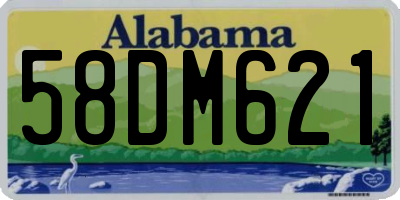 AL license plate 58DM621
