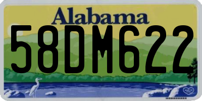 AL license plate 58DM622