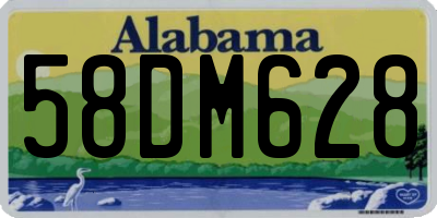 AL license plate 58DM628
