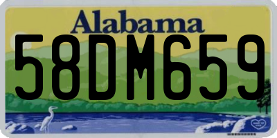 AL license plate 58DM659