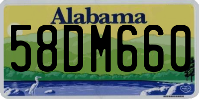 AL license plate 58DM660