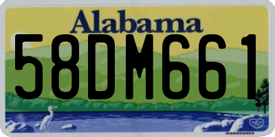 AL license plate 58DM661