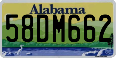 AL license plate 58DM662