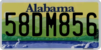 AL license plate 58DM856