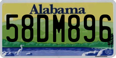 AL license plate 58DM896