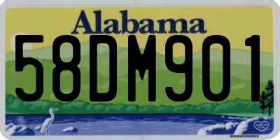 AL license plate 58DM901
