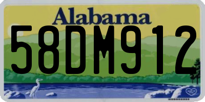 AL license plate 58DM912