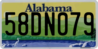 AL license plate 58DN079