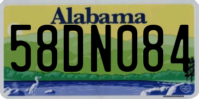 AL license plate 58DN084