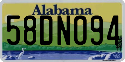 AL license plate 58DN094