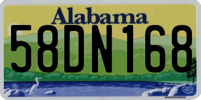 AL license plate 58DN168