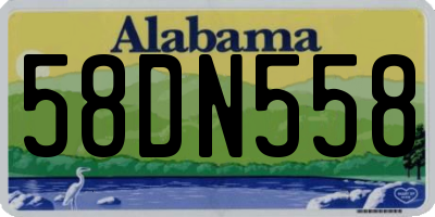 AL license plate 58DN558