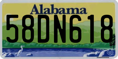 AL license plate 58DN618