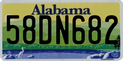 AL license plate 58DN682
