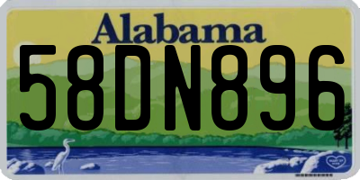 AL license plate 58DN896