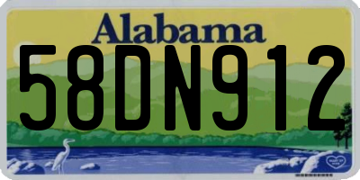 AL license plate 58DN912
