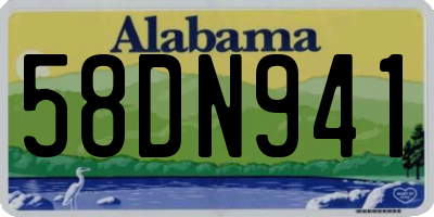 AL license plate 58DN941