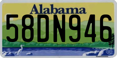 AL license plate 58DN946
