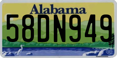 AL license plate 58DN949