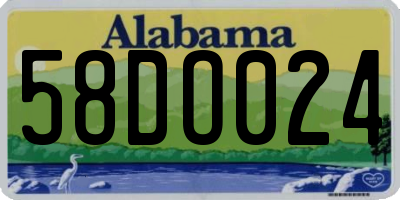 AL license plate 58DO024