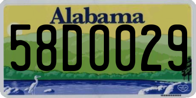 AL license plate 58DO029