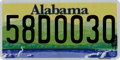 AL license plate 58DO030