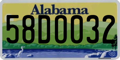 AL license plate 58DO032