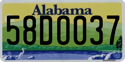 AL license plate 58DO037