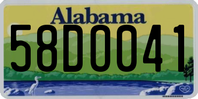 AL license plate 58DO041