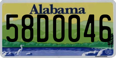 AL license plate 58DO046