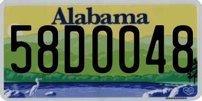 AL license plate 58DO048