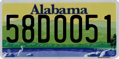 AL license plate 58DO051