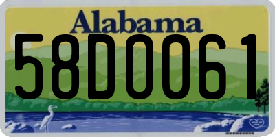 AL license plate 58DO061