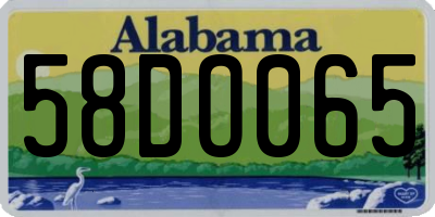 AL license plate 58DO065