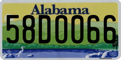 AL license plate 58DO066