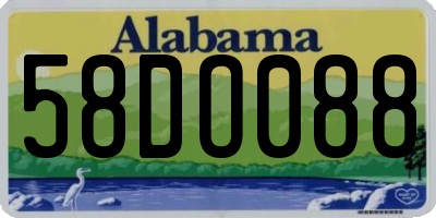 AL license plate 58DO088